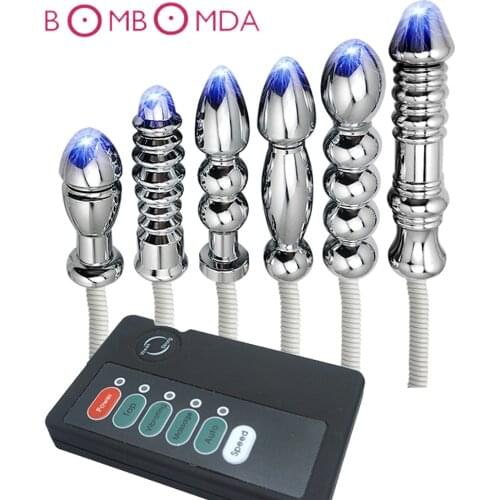 Electric Shock Anal Plug Medical Themed Toys Dildo Butt Plug Masturbator Electro Massager Sex Toys For Men Adult Sex Products