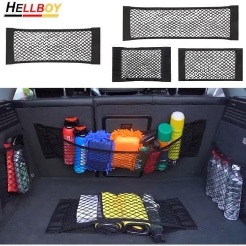 Car Storage Organizer Net Bag For Audi Q5 Q7 Q3 A4 B8 A6 C6 VW Tiguan 2020 GOLF MK7 MK8 Touareg Passat Trunk Seat Back Cargo Net