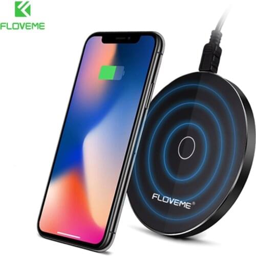 FLOVEME 10W Qi Wireless Charger for iPhone X XS MAX XR Fast Wireless Charging Pad for Samsung Note 9 S9 S8 USB Wireless Chargers