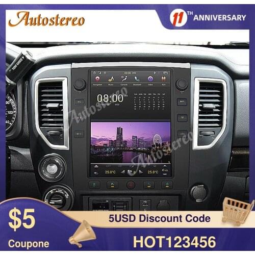 For Nissan Titan Pickup Android 9.0 Tesla Radio Car GPS Navigation Head Unit Multimedia Player Auto Stereo Radio Tape Recorder