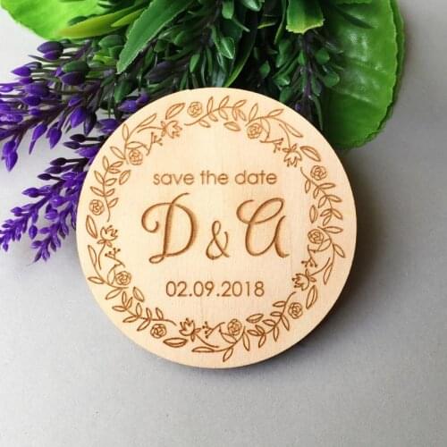 Wedding Save The Date,Personalized Wooden Save the date magnets Fridge Magnets, Party gift for guests wedding favors, Invitation