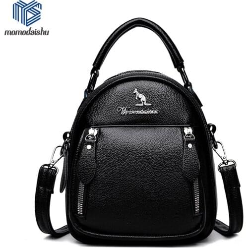 Small Backpack Women Fashion Small Backpack Mini Ladies Shoulder Crossbody Bag Soft Leather Female Backpack Back Pack Sac A Dos