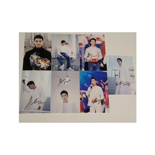 Signed WORD OF HONOR Gong Jun autographed photo 4*6 Chinese actor 032021A