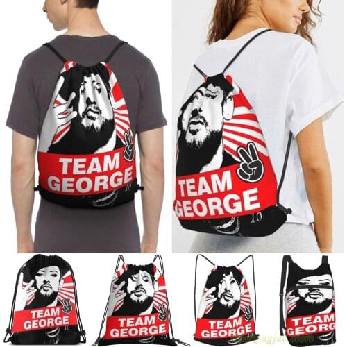 Men Sackpack Strap Bags Team Boy George Women Purpose Drawstring Backpacks Outdoor Travel Backpacks For Gym Training Fitness Bag