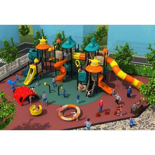 CE,ISO,TUV customized holiday resorts playground structure plastic tube slide kid qualitied outdoor play equipment YLW-OUT171048