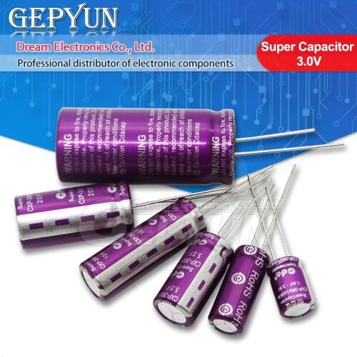 2PCS Super Capacitor Farad capacitor 3.0V CDA 3V 1F 3.3F 5F 7F 10F 20F 30F 50F 100F 120F