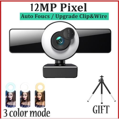 Webcam 8K 4K with Microphone Stand for Laptop Desktop Video Calling Youtube Recording USB Mini Camera 1080P 2K Web Camera