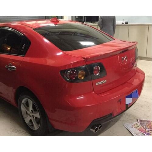 High Quality ABS Car Rear Wing Trunk Lip Spoilers For Mazda 3 M3 Spoiler 2006-2013