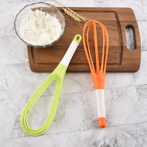 1PC Egg Whisk Plastic Manual Egg Beater Foldable Food Blender Milk Cream Batter Balloon Agitator Egg Stirrer Kitchen Gadgets