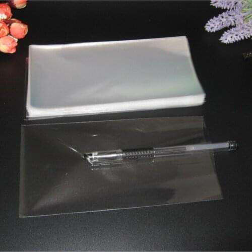 2018 Carteira Feminina Clear Cellophane Bags 8x16cm Transparent Opp Cosmetic Packaging Plastic Bag Gift Candy Tools Flat Pocket