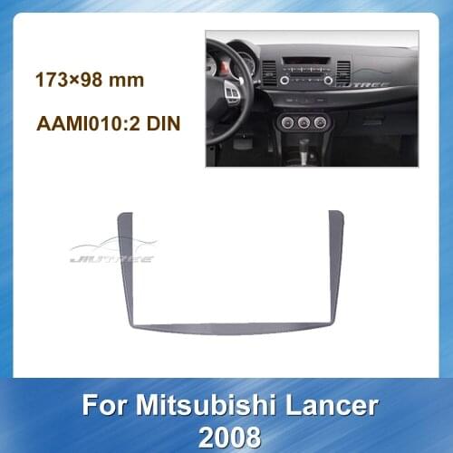 2Din Car Radio Fascia Audio Frame For Mitsubishi Lancer 2008 Car DVD Player Installation Kit Table Panel Bezel Trim kit