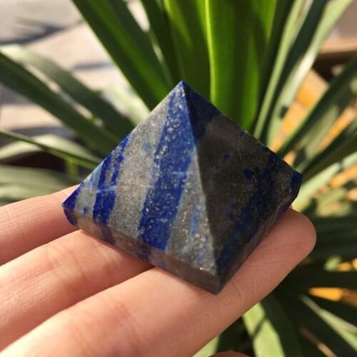35g Healing natural lapis lazuli quartz crystal pyramid natural stones and minerals for gift
