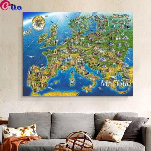 5d Diy Diamond Painting Full Square/Round "Map" Picture Diamond Mosaic Kits Diamond Embroidery Cross stitch Sale Wall Decor