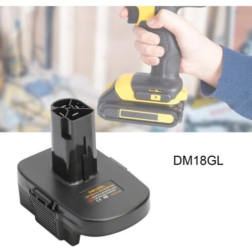 DM18GL Battery Adapter Four Holes Power Bank Maximum Battery Voltage of 20V Gauge Robotics for Dewalt 18V Li-ion Power Tool