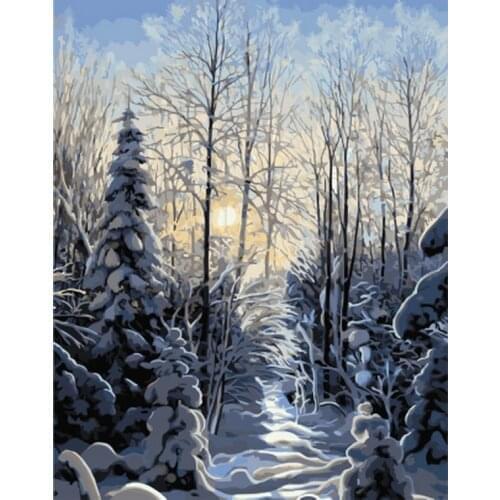 Frameless picture oil painting by numbers wall decor diy painting on canvas for home decor 4050 lady and umbrella