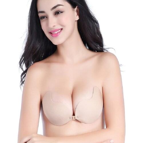 Sexy women fashion modish strapless silicone push up invisible bra self adhesive female bralette lingerie bras for women lady