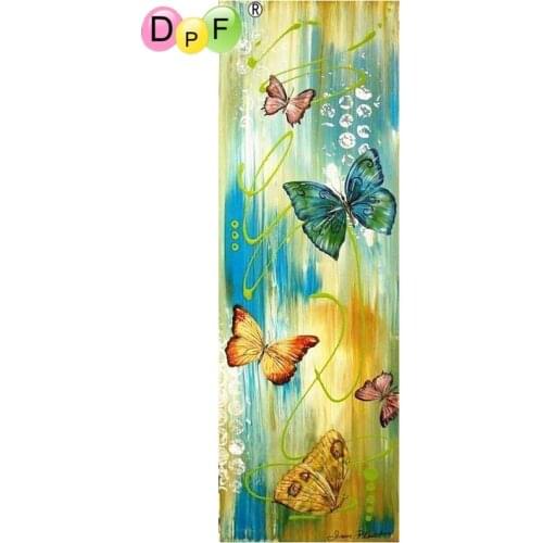 DPF 5D full Round DIY Magic Cube Diamond Embroidery butterflies fly Diamond Painting Cross Stitch Crafts Mosaic Home Art Decor