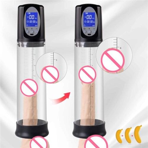Electric Penis Pump Sex Toys for Men USB Charging Automatic Penis Extender Vacuum Pump Penile Enlarger Erection Male Masturbator