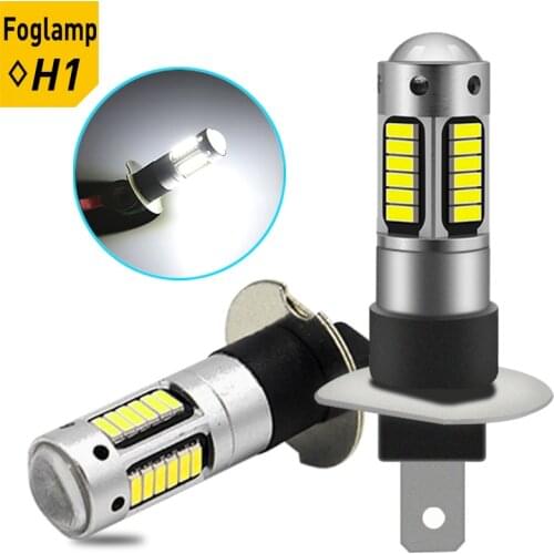 H1 H3 880 H27 881 Super Bright LED Bulb Car Fog Light Headlight 4014 30SMD 12V 6000K Running Light Auto Motorcycle Lamp for cars