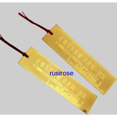 Personalized corrosion of metal bookmarks custom, corrosion process high-end bookmarks, can do a variety of patterns