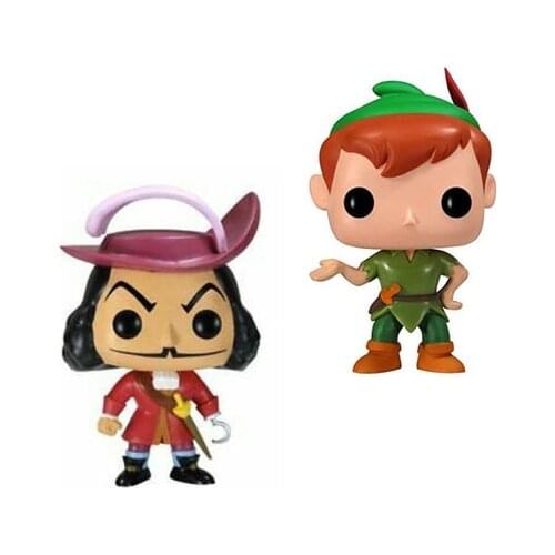 Captain Hook #26 Peter Pan # 25 Vinyl Action Figures Toy Collection Model Kids Toys for Children Birthday Gifts