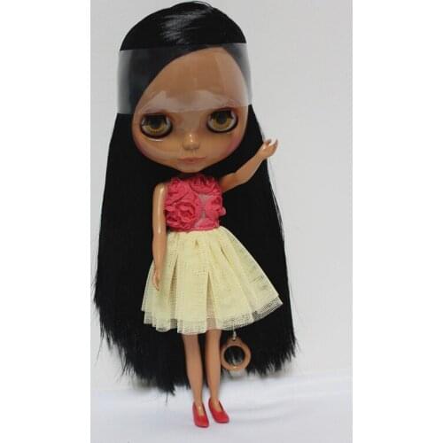 Free Shipping big discount RBL-74DIY Nude Blyth doll birthday gift for girl 4 colour big eyes dolls with beautiful Hair cute toy