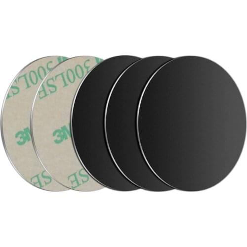 5pcs Metal Plate Disk For Round Magnet Car Phone Holder iron Sheet Sticker For Magnetic Mobile Phone Holder Car Stand Mount