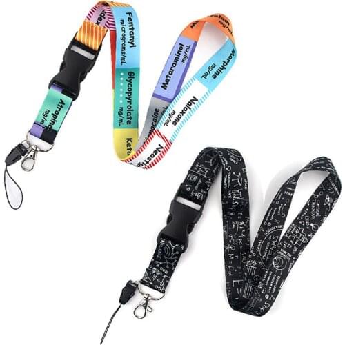 Medical Series ICU Key Chain Lanyard Gifts For Doctors Friends USB Badge Holder