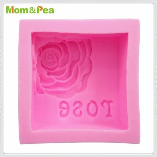 Mom&Pea MPA1870 Sqaure Shaped Silicone Mold Cake Decoration Fondant Cake 3D Mold Food Grade Soap Mold