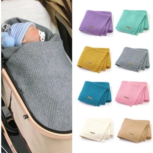 Muslin Baby quilt nest room newborn winter knit swaddle blanket super soft toddler bedding bedspread sofa basket