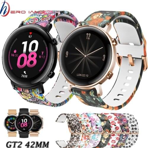 Huawei Watch GT 2/2e strap 42mm/46mm GT2/GT2e Pride Edition silicone bracelet 20mm/22mm band for Samsung Galaxy watch 42 46 mm