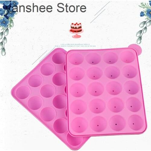 20 slot lollipop silicon chocolate biscuit childrens decorative cake party tool baking mold