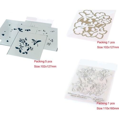BE STRONG BEDIFF BE YOU Flower New Metal Cutting Die And Stamps Scrapbooking Background DIY Decoration Craft Embossing Stencil