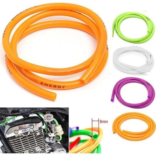 Universal Motorcycle Bike 1M Petrol Fuel Hose Gas Oil Pipeline Rubber Tube Pipe