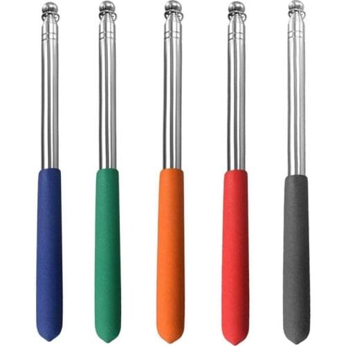 Stainless Steel Extendable Pole 1.2M Portable Handheld Flag Pole Telescopic Pointer for Presentations Tour Guide Banner