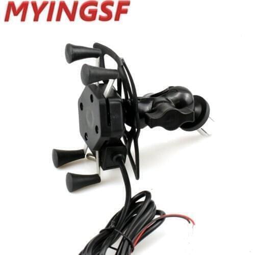 Phone Holder USB Charger for HONDA CTX700 NC700S NC700X NC750S NC750X CB500F CB500X Motorcycle GPS Navigation Bracket