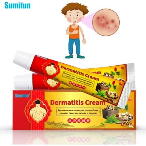 1Pcs 20g Herbal Antibacterial Cream Treatment Dermatitis Eczema Psoriasis Anti-Itching Chinese Herbal Medical Plaster Skin Care