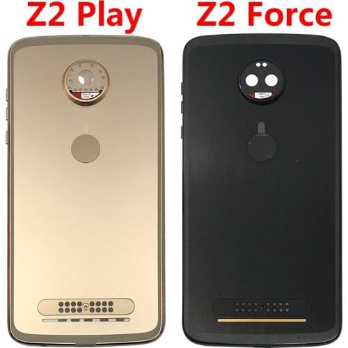 10Pcs/Lots Back Battery Cover Housing Rear cover For Motorola Moto Z2 Play / Z2 Force With Side Key