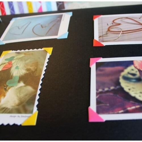 102 Pcs/Sheet Photo Album Scrapbook Colorful Corner Protectors DIY Sticker Gift Decor Card Scrapbooking Arts Crafts