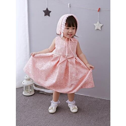 2017 Flower Baby Girl Christening Wedding Party Pageant Lace Dress Newborn Infant First Communion Dresses Toddler Gown For Baby
