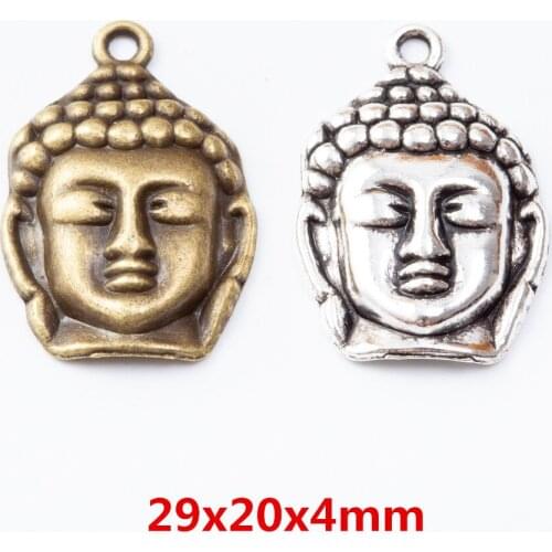 25 pieces of retro metal zinc alloy Buddha pendant for DIY handmade jewelry necklace making 7040
