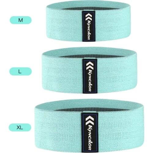 3-Colour Elastic Fabric Yoga stretch band Training Pull Rope For Sports Hip belt Fitness Hip Loop Resistance Bands Squat belt