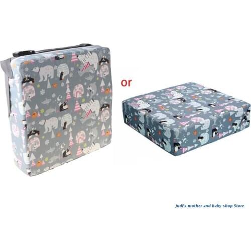 67JC Portable Kids Baby High Chair Pad Booster Travel Dining Room Adjustable Detachable Washable Thicken Sponge Seat Cushion