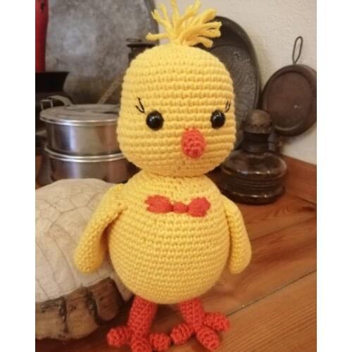 Amigurumi Chick Amigurumi Innocent Chick Amigurumi Doll Toy Crochet Stuffed Animals Baby Decor Handmade Knitting Birthday Gift