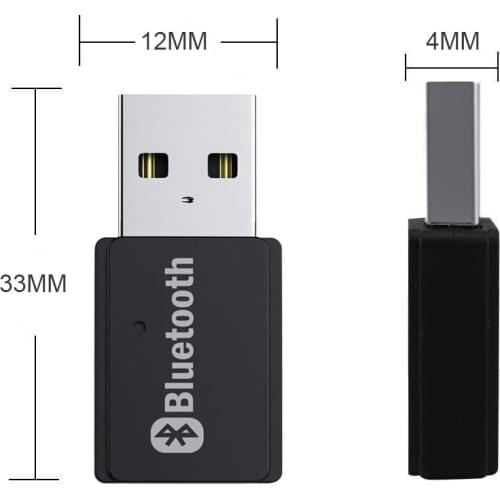 Bluetooth-Compatible 5.0+EDR AD2P Transmitter Wireless Stereo Audio Music Adapter for Windows 7/8/10/XP Linux Computer PC