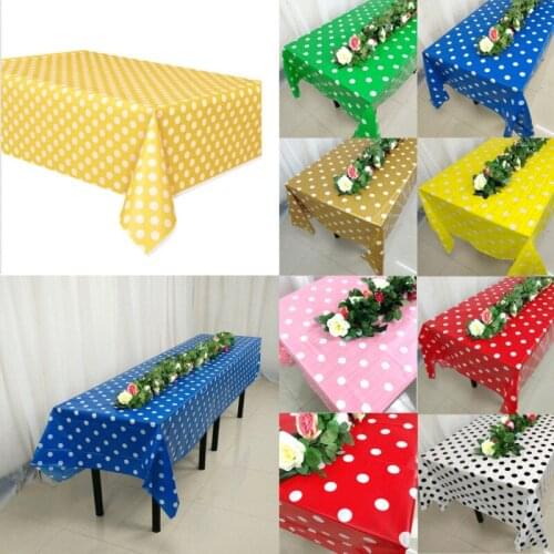 Large Plastic Rectangle Table Cover Cloth Wipe Clean Party Tablecloth Cover