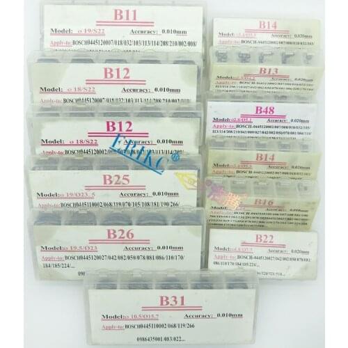 ERIKC 600 Pieces Common Rail Diesel Fuel Injector Repair Shims and Adjusting Washers for 0445110# 0445120# Series injector