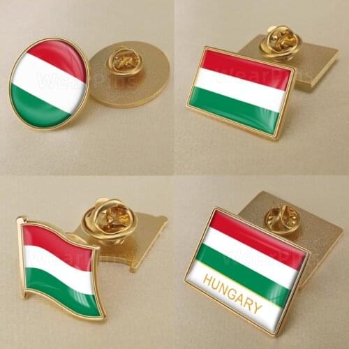 Coat of Arms of Hungary/Hungarians Flag National Emblem Brooch/Badges/Lapel Pins