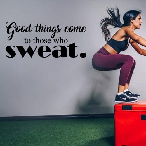 Hot GYM Wall Sticker Removable Wall Stickers Diy Wallpaper For Living Room Bedroom Art Decor Wallpaper