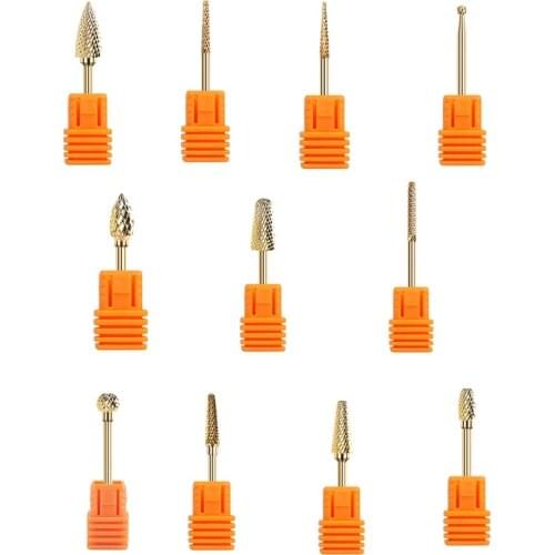 Carbide Cuticle Remover Bits Home Grooming Supplies Professional Carbide Tungsten Steel bits for Nail Gel Fast Remove